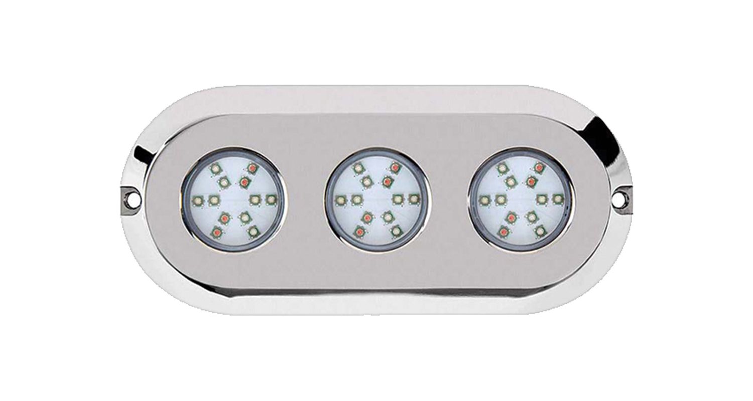 Race Sport Hydro BLAST 3POD Underwater 180 Watt LED Lighting System Stainless Steel MSUWL180RGB