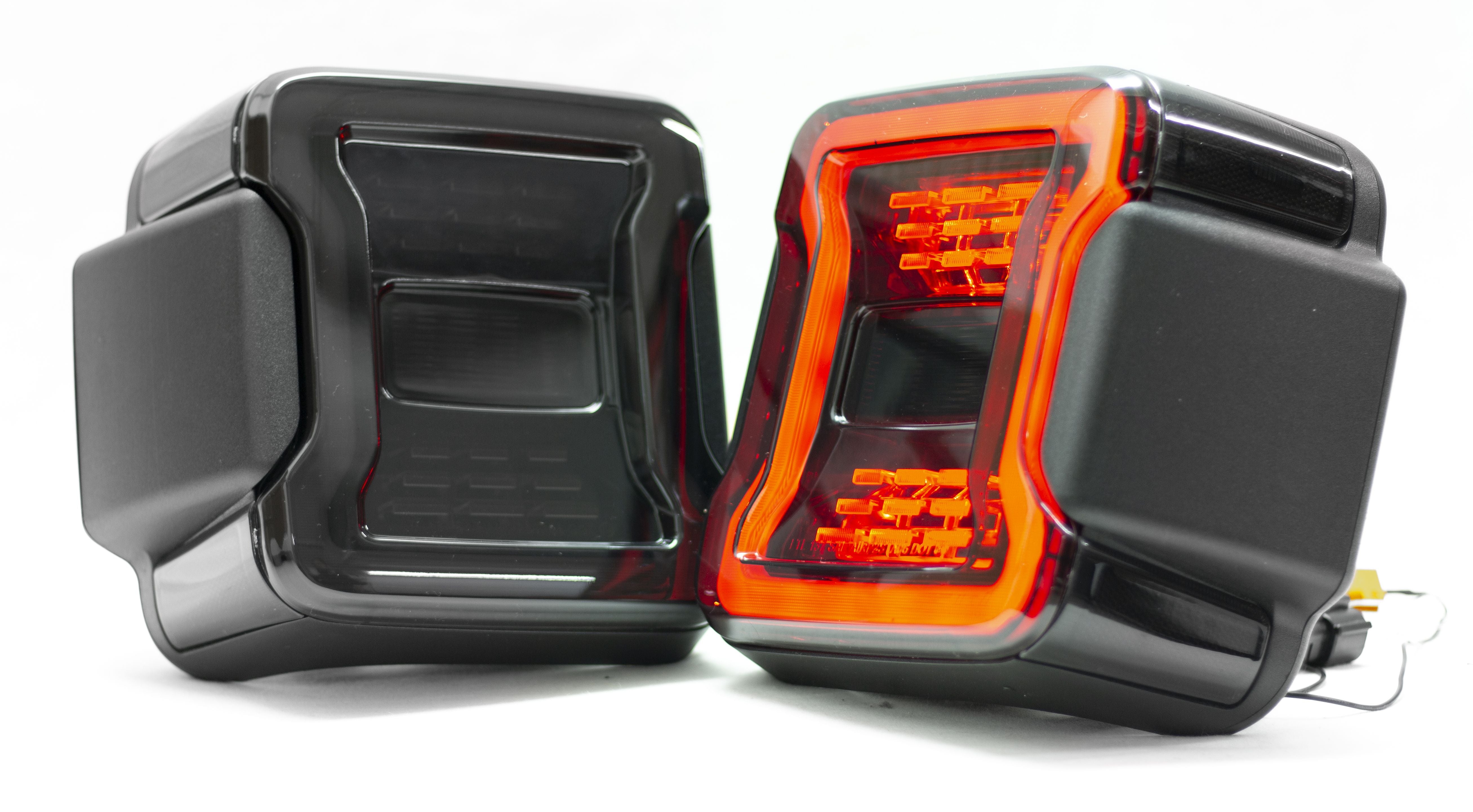 Race Sport Jeep JL LED Tail Light System Plug N Play Smoked RS0106JL