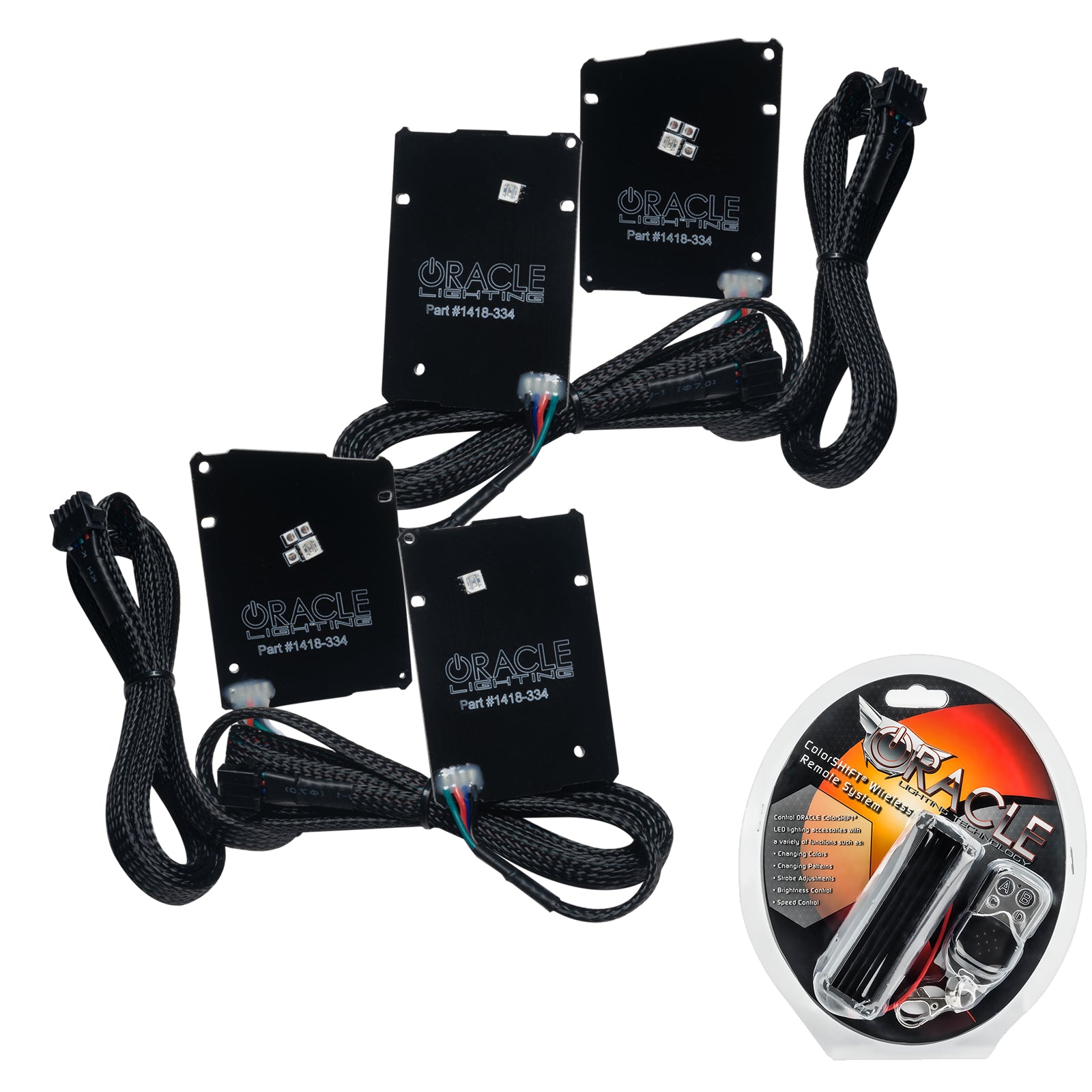 Oracle Lighting 2019-2024 Chevrolet Camaro LS LT ColorSHIFT RGB+A Headlight DRL Upgrade Kit With RF Controller 1418-330