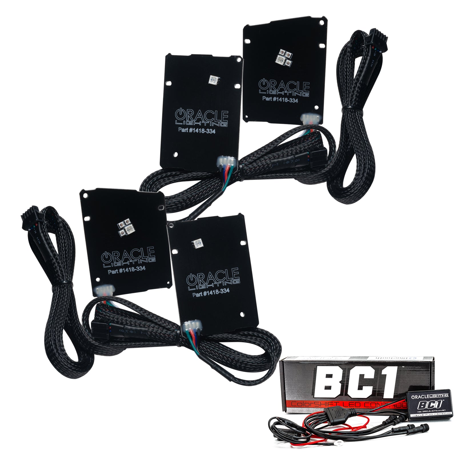 Oracle Lighting 2019-2024 Chevrolet Camaro LS LT ColorSHIFT RGB+A Headlight DRL Upgrade Kit With BC1 Controller 1418-335