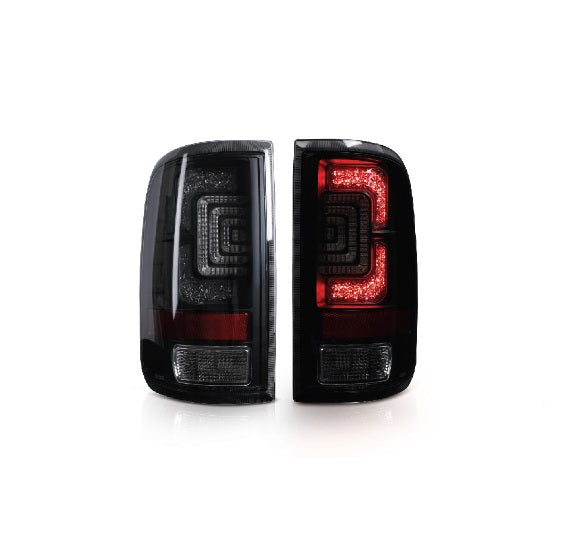 Winjet 2004-2008 Ford F-150 LED Tail Lights with Sequential Turn Signal Clear Black CTRNG0758-BC-SQ