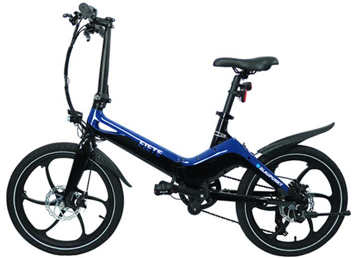 Blaupunkt Fiete Ebike 20in Tire 36V 350W Mech Disc Brakes Pedal & Throttle Assist Blue Black APD201-M