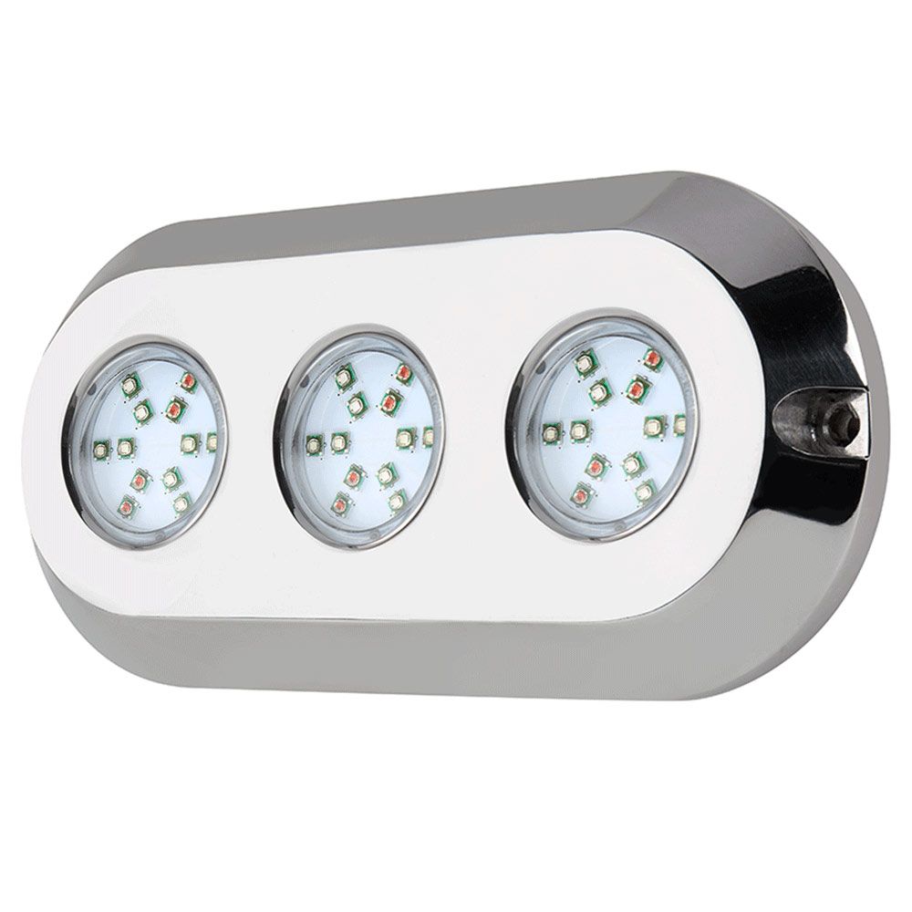 Race Sport Hydro BLAST 3POD Underwater 180 Watt LED Lighting System Stainless Steel MSUWL180RGB