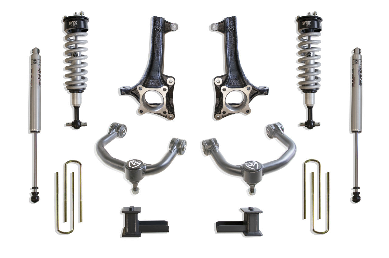 MaxTrac Suspension 2021-2023 Ford F-150 2wd 7.5"/5" Lift Kit with FOX Shocks K884175F