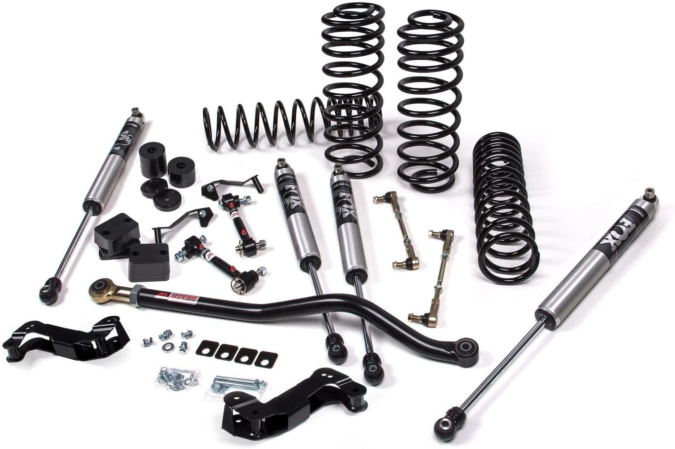 JKS 2018-2022 Jeep Wrangler JL 2dr J-Kontrol 3" Lift Kit With Fox 2.0 Performance Series Shocks Heavy Duty Rate Coils JSPEC135KFP