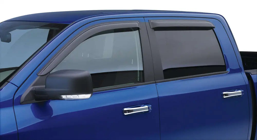 EGR 2009-2014 Ford F-150 Crew Cab 4pc Smoke Finish Tape-on Window Visors 643391