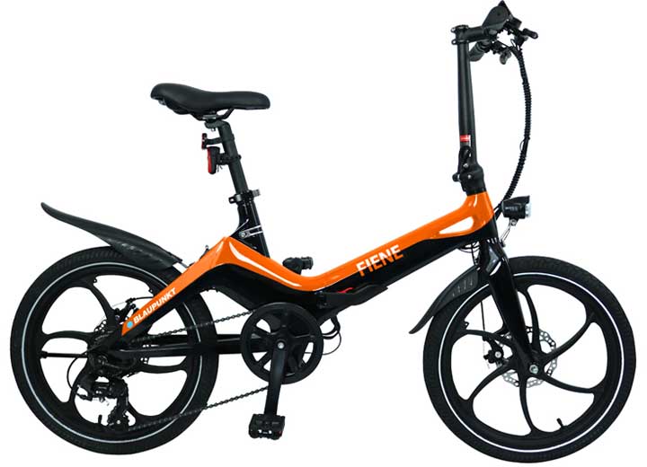 Blaupunkt Fiene Ebike 20in Tire 36V 350W Mech Disc Brakes Pedal & Throttle Assist Orange black APD200-M