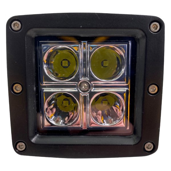 Race Sport Street Series 3x3 Inch 16W 4 LED Cree Cube Spot Light With Amber Optional Cover RS-4L-3X316W