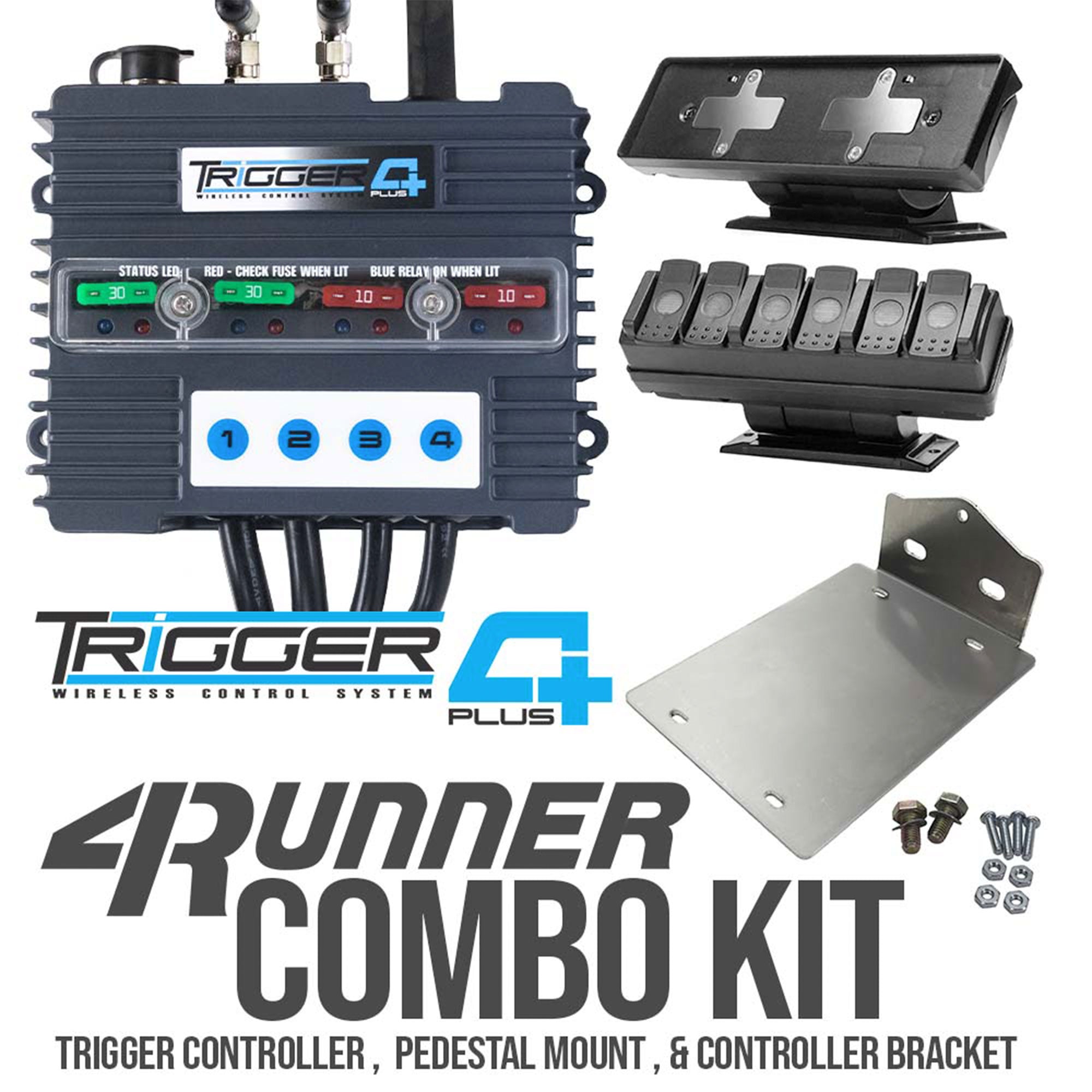 Trigger 2002-2009 Toyota 4Runner 4Th Generation 2009-2024 4Runner 5Th Generation 2002-2009 Lexus Gx 470 1St Generation Fj Cruiser All Years 4 Plus Controller Combo Kit 21004RUN