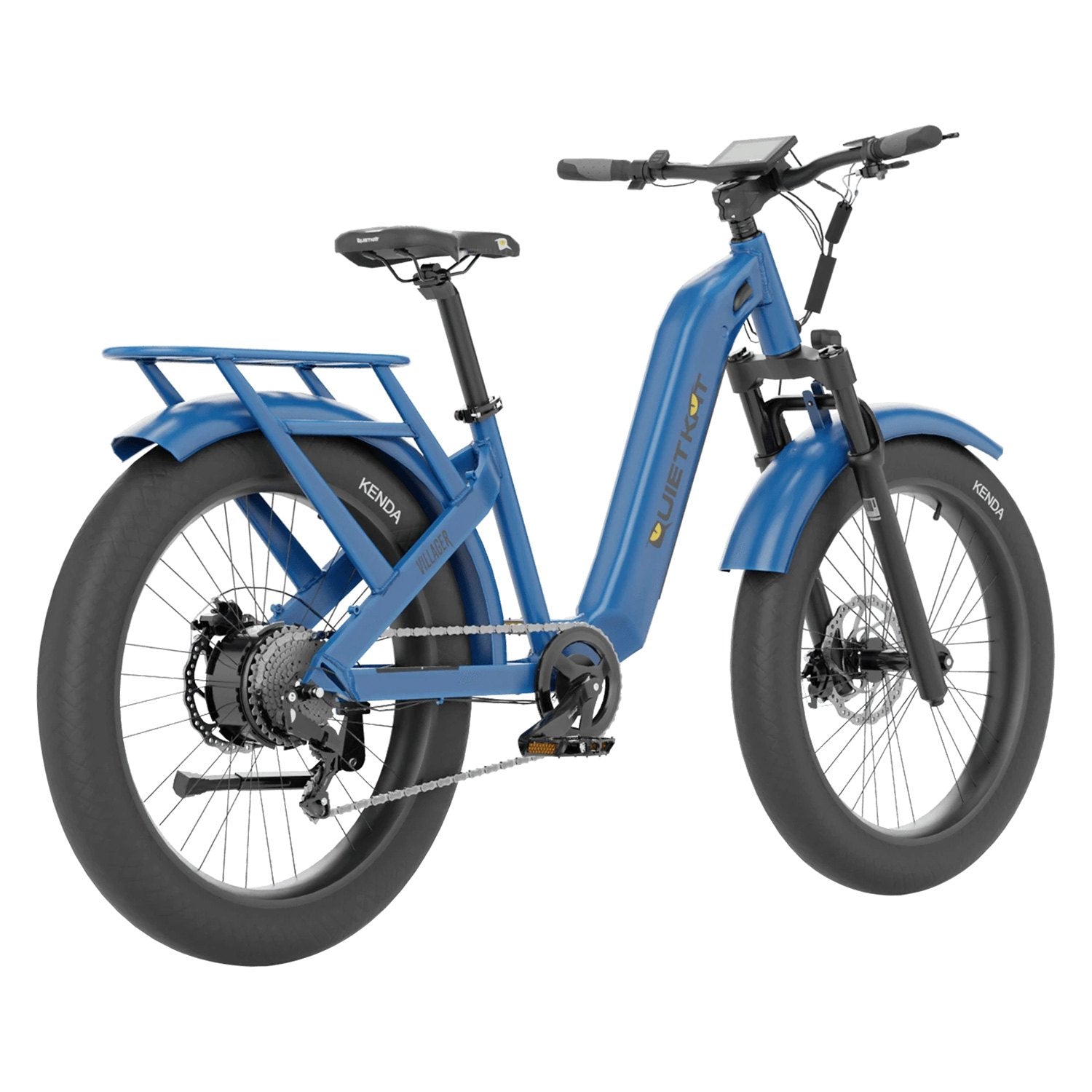 QuietKat Villager 5.0 Electric Bike 500w 16in Frame Classic Blue 22 VIL 50 BLU 16