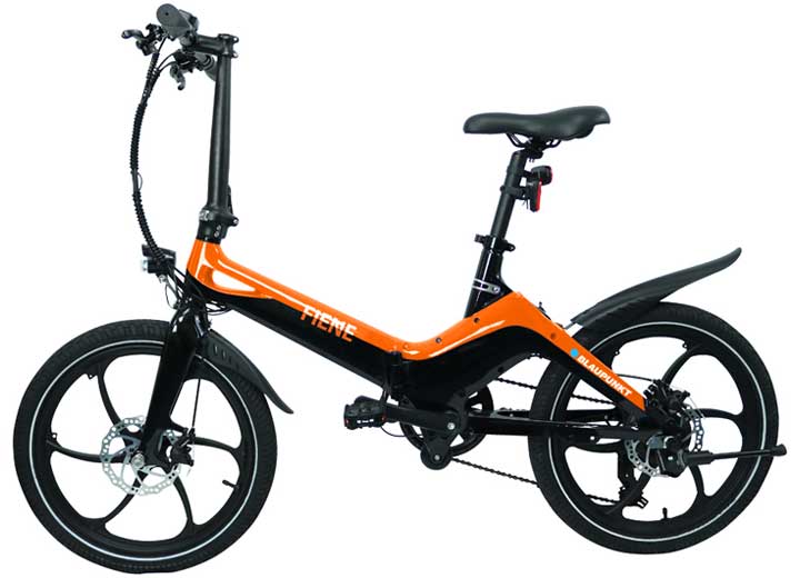 Blaupunkt Fiene Ebike 20in Tire 36V 350W Mech Disc Brakes Pedal & Throttle Assist Orange black APD200-M