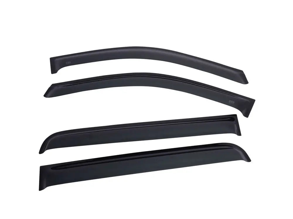 EGR 2009-2014 Ford F-150 Crew Cab 4pc Smoke Finish Tape-on Window Visors 643391