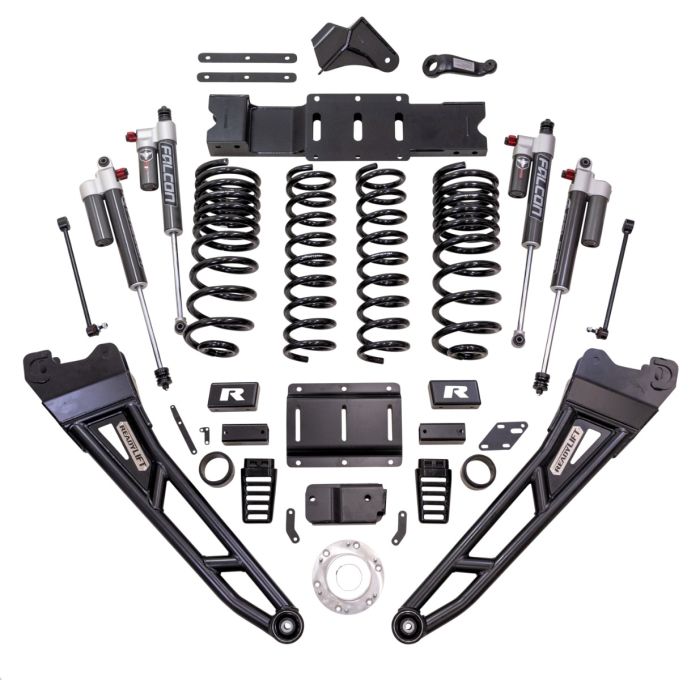 Readylift 2019-2024 Dodge Ram 2500 6'' MAX3.3 Suspension System With Falcon 3.3 Shocks And Radius Arms Standard Output Diesel Motor 43-19642