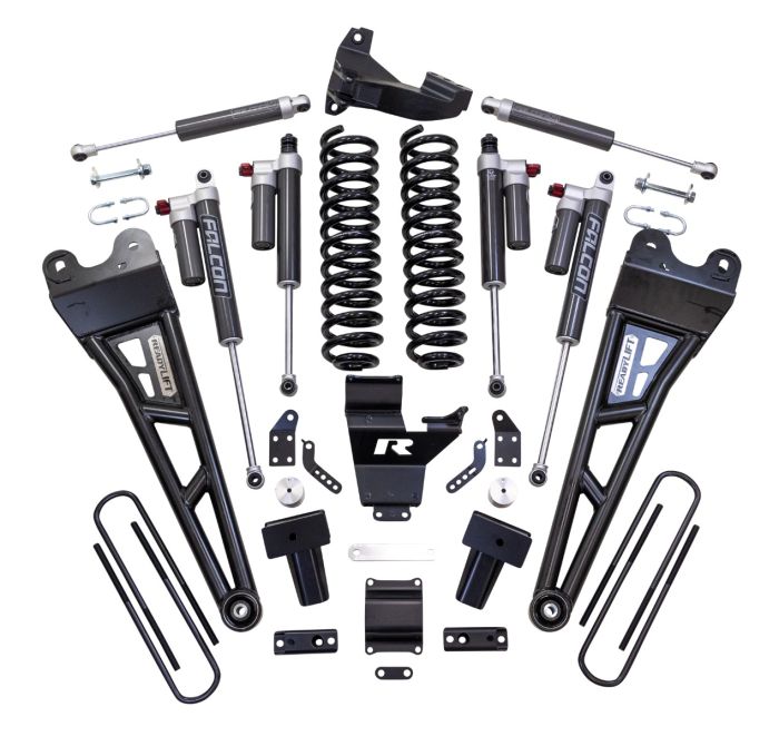 Readylift 2017-2022 Ford F250 F350 Super Duty 4WD 4" Coil Spring Suspension System With Falcon Max3.3 Shocks And Radius Arms 43-27440