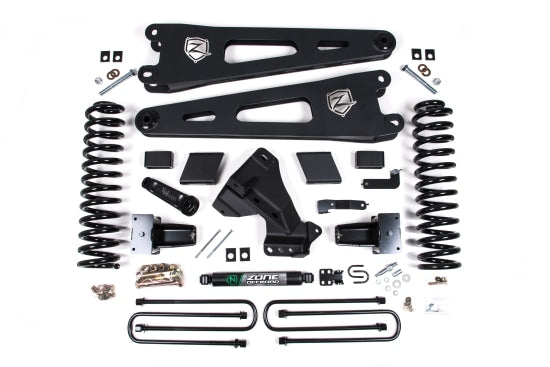 Zone Offroad 2023-2024 Ford F250 F350 Super Duty 4WD Gas 5” Radius Arm Lift Kit ZONF125