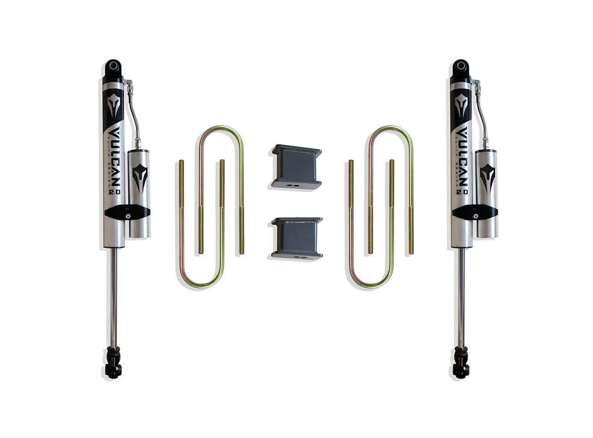 MaxTrac Suspension 2002-2008 Dodge Ram 1500 2WD 4" Rear Lift Box Kit With Vulcan Series Reservoir Shocks 902140VR