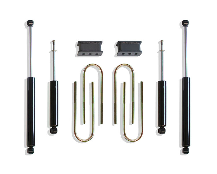 MaxTrac Suspension 2003-2008 Dodge Ram 1500 Mega Cab Ram 2500 3500 2WD 2.5" Rear Lift Box Kit 4.125" X 16.5" U-Bolts 902225XL