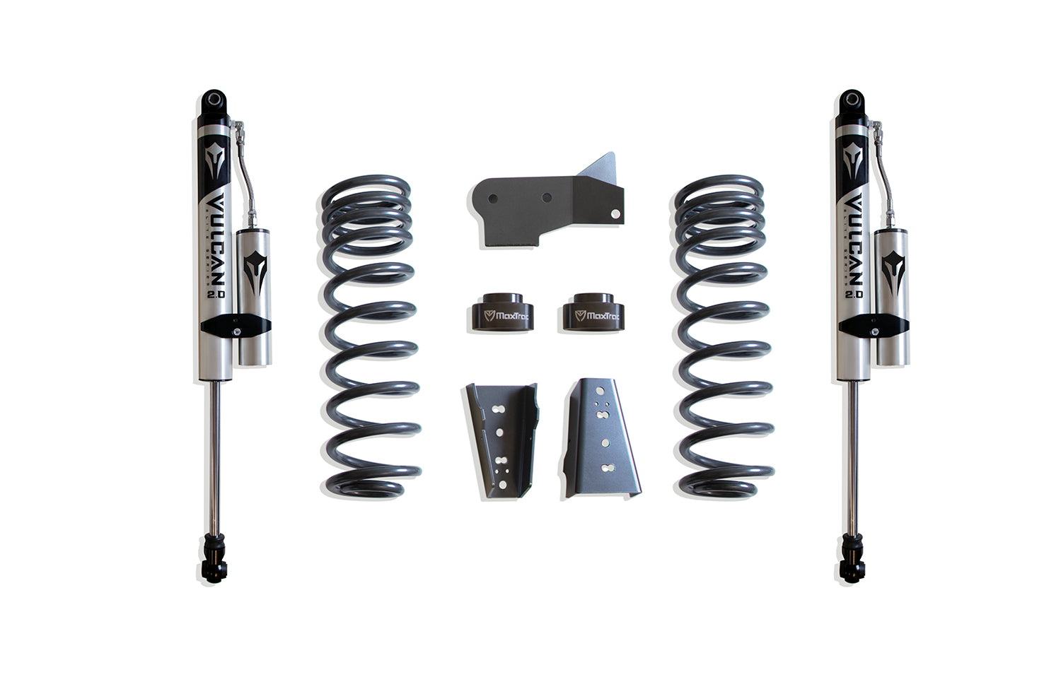 MaxTrac Suspension 2009-2018 Dodge Ram 1500 2019-2023 Dodge Ram 1500 Classic 2WD 4.5" Rear Lift Box Kit With Vulcan Series Reservoir Shocks 902445VR