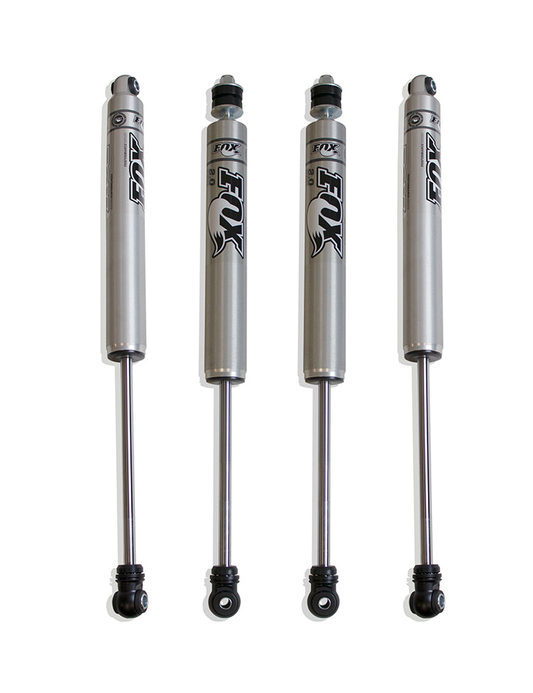 MaxTrac Suspension 2017-2023 Ford F-250 F-350 4WD 2.5" Front & Rear Fox 2.0 Performance Series Shocks 943325F