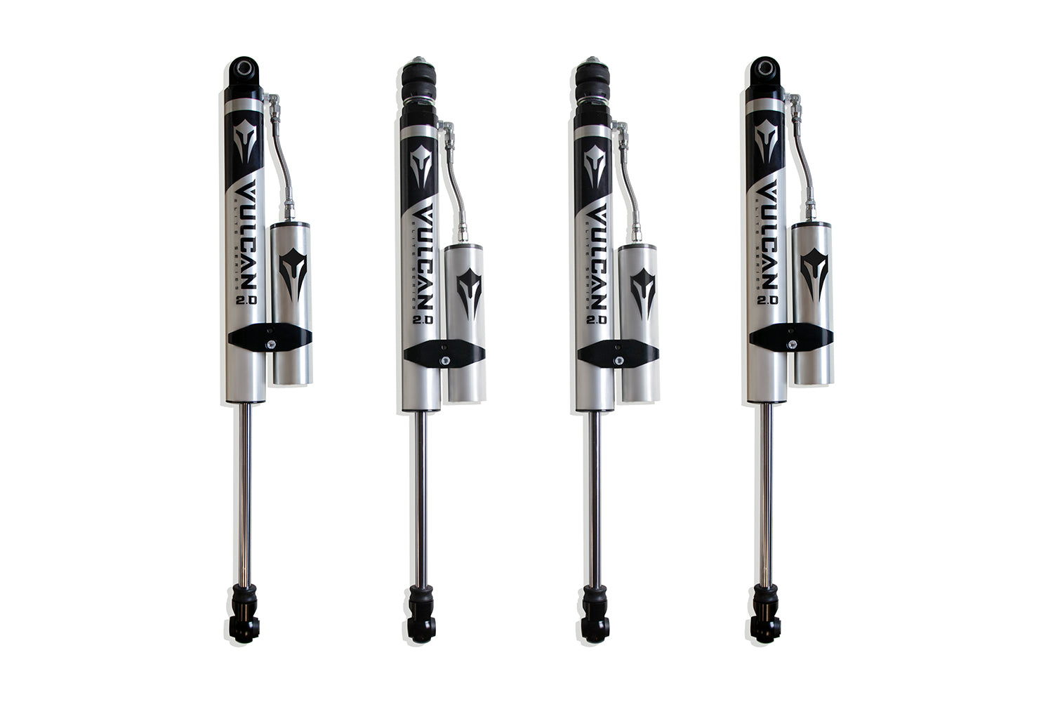 MaxTrac Suspension 2017-2023 Ford F-250 F-350 4WD 2.5" Front & Rear Vulcan Series Reservoir Shocks 943325VR