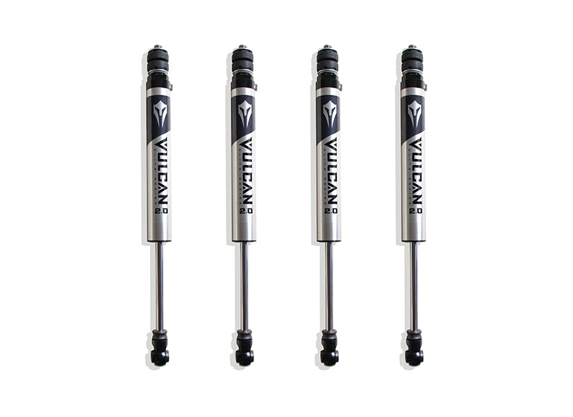 MaxTrac Suspension 2014-2023 Dodge Ram 2500 4WD 4" Front & Rear Vulcan Series Shocks 947240V