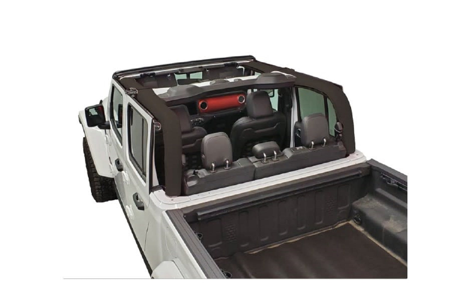 DirtyDog 2019-2020 Jeep Gladiator JT Replacement Roll Bar Cover 4 Door Black JT4RBCHBK