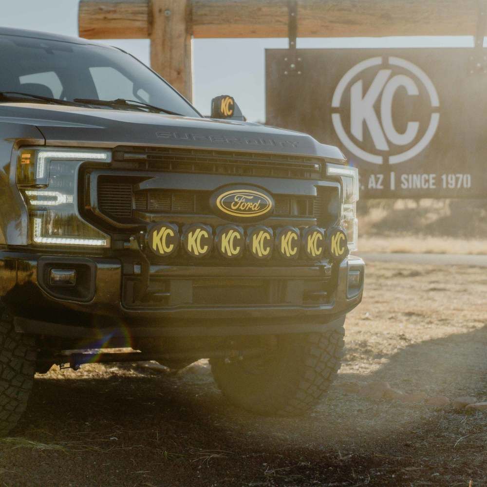 KC HiLites 2017-2024 Ford F-250 F-350 F-450 F-550 Super Duty GEN 4-5 Front Bumper Light Bar Mount 7356