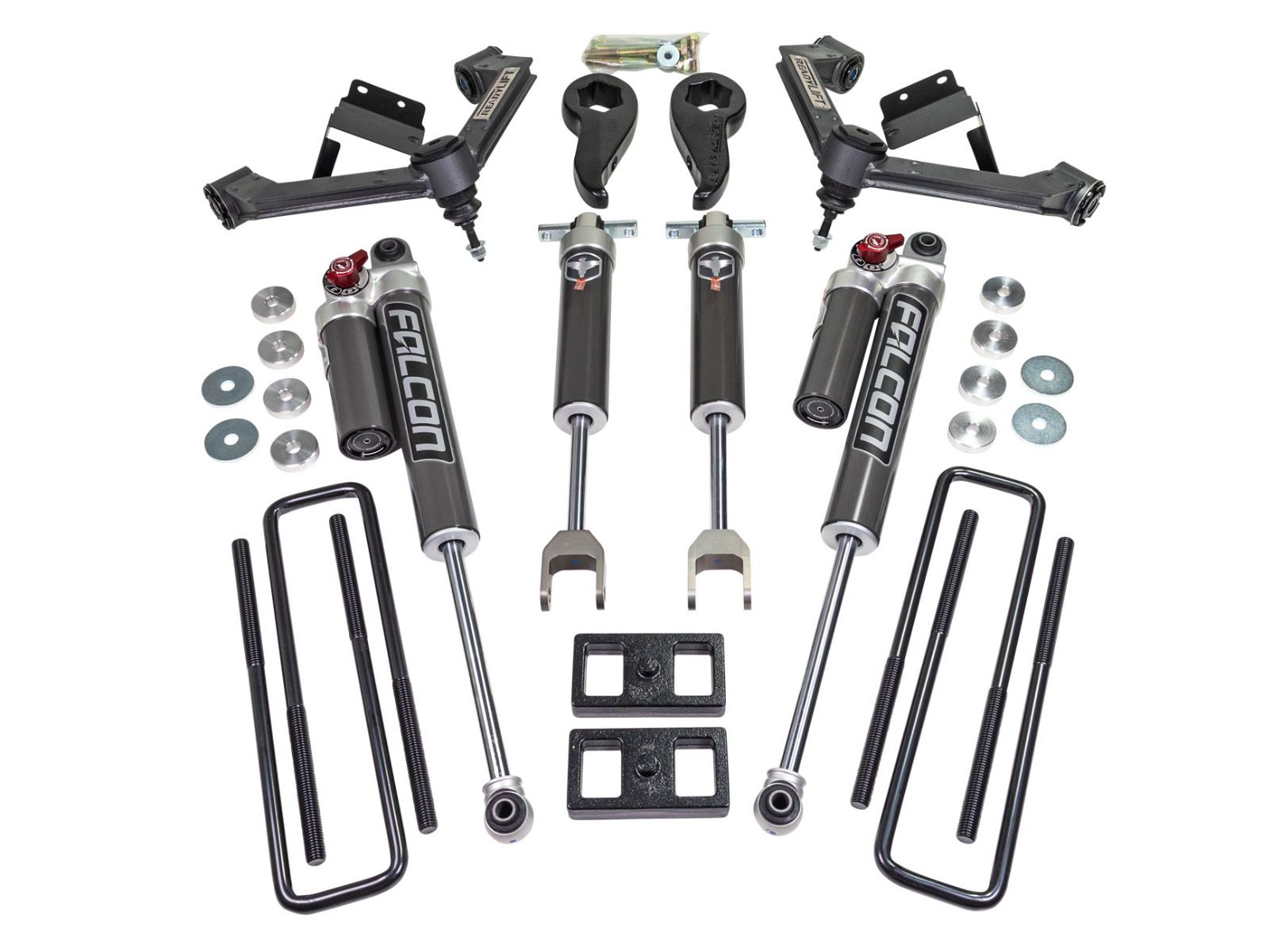 Readylift 2020-2024 Chevrolet Silverado 2500HD 3500HD 2WD 4WD SST 3" Lift Kit With Falcon 2.1 Shocks FABRICATED CONTROL ARMS 62-30360