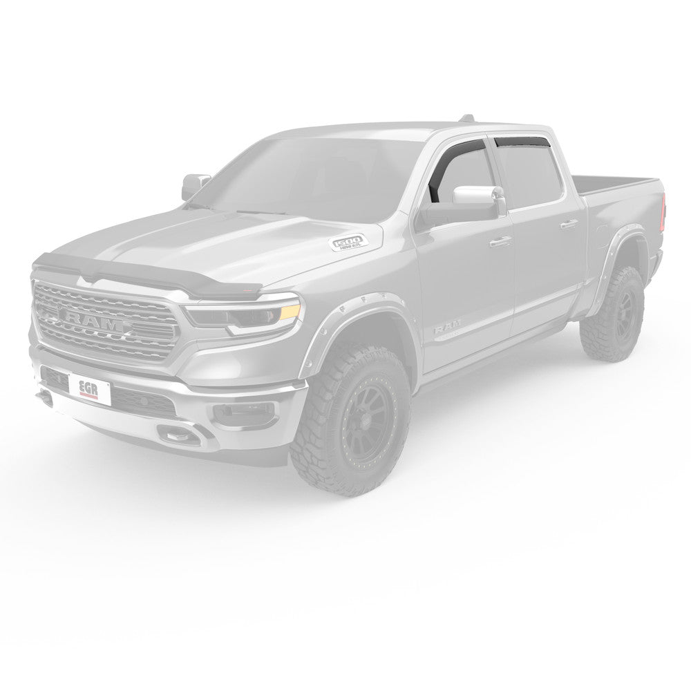 EGR 2019-2024 Dodge Ram 1500 Extended Cab In-channel Window Visors 572965