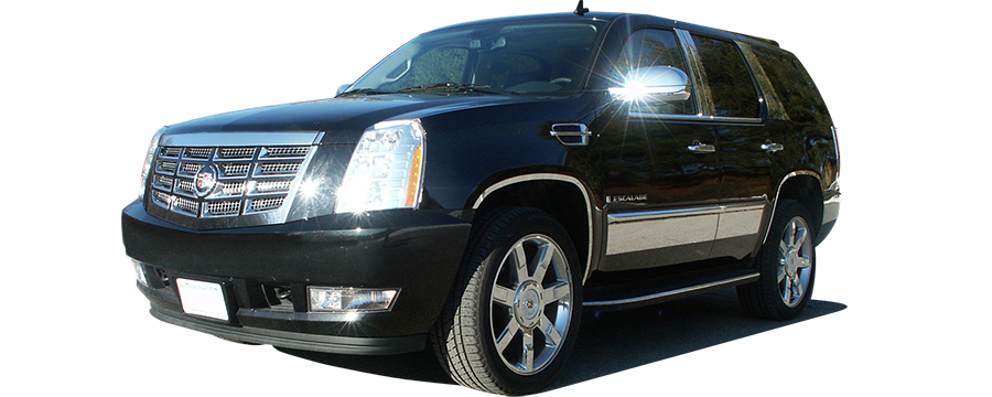 QAA 2007-2014 Cadillac Escalade EXT SUV 4Pc Stainless Steel Pillar Post Trim PP47255