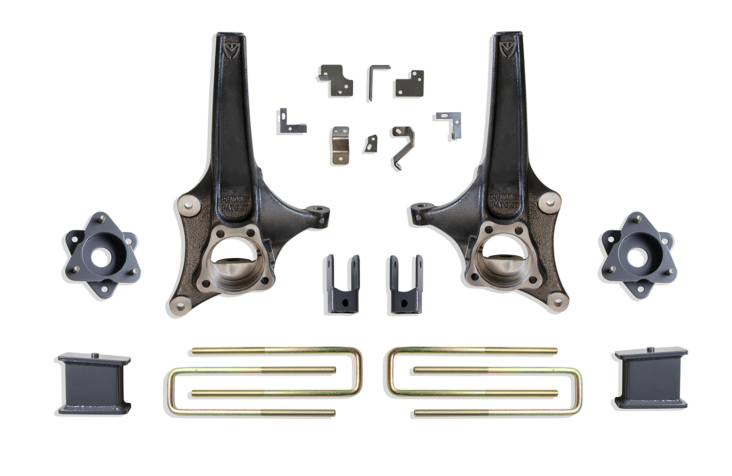 MaxTrac Suspension 2019-2023 Chevrolet Silverado 1500 GMC Sierra 1500 2WD 6.5" Lift Kit Shock Extenders K881964MR