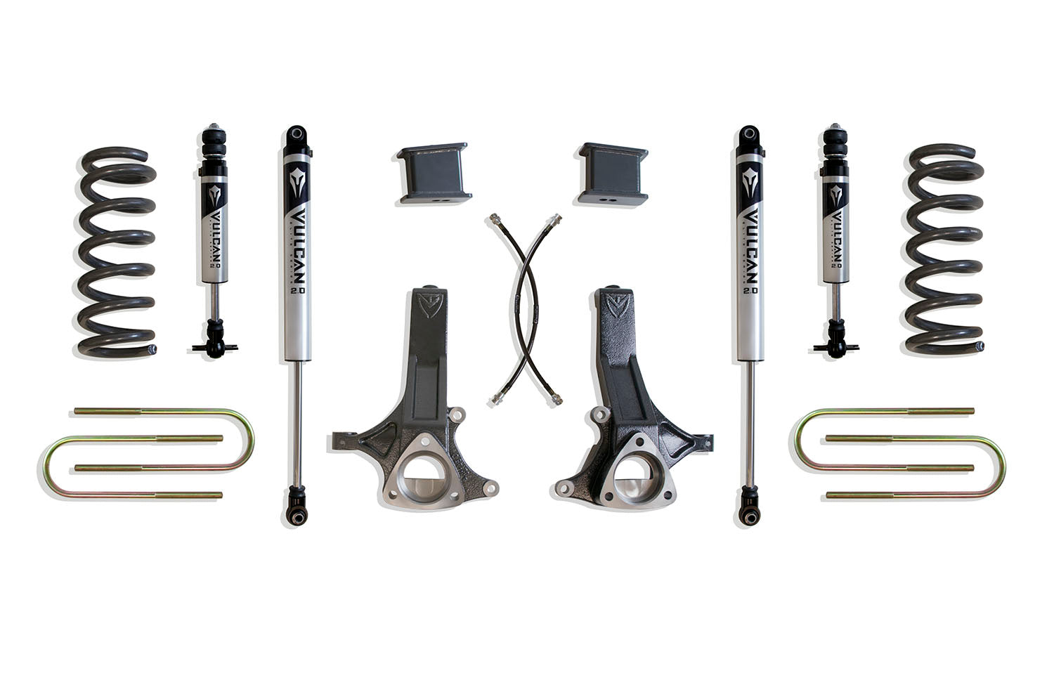 MaxTrac Suspension 2002-2008 Dodge Ram 1500 2WD 7" Lift Kit Vulcan Series Shocks 4.7L K882170V