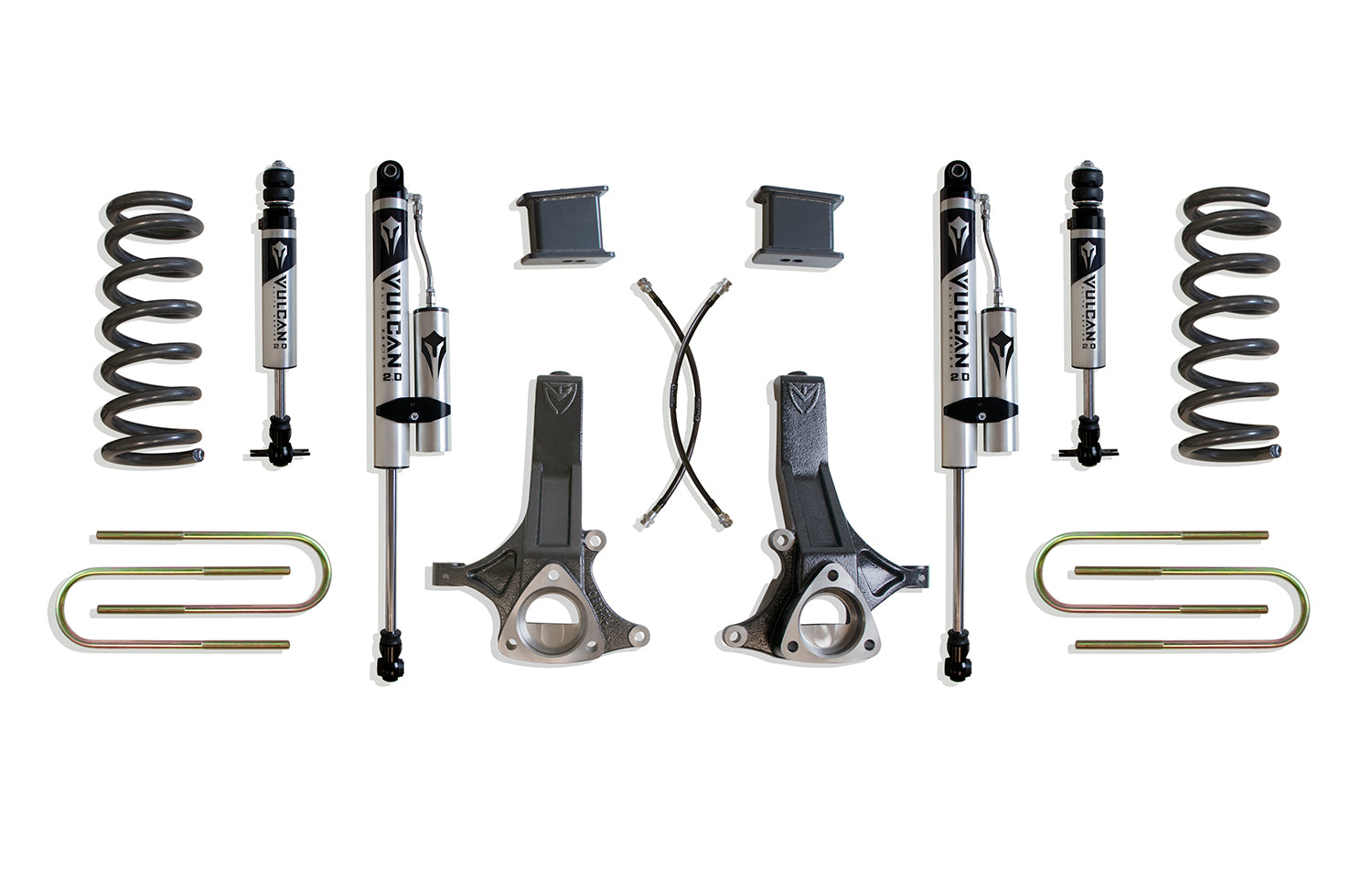 MaxTrac Suspension 2002-2008 Dodge Ram 1500 2WD 7" Lift Kit Vulcan Series Shocks Front/Vulcan Series Reservoir Shocks Rear 4.7L K882170VR