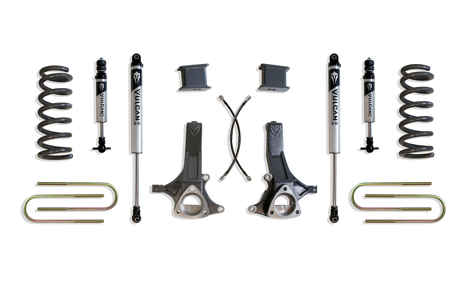 MaxTrac Suspension 2002-2008 Dodge Ram 1500 2WD 7" Lift Kit Vulcan Series Shocks 5.7L K882171V