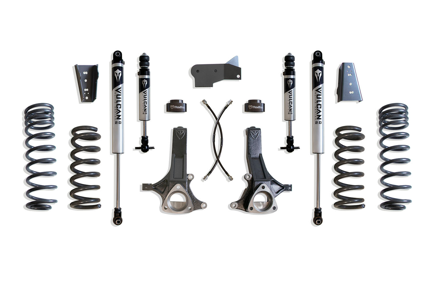 MaxTrac Suspension 2014-2018 Dodge Ram 1500 2019-2023 Dodge Ram 1500 Classic 2WD 6.5" Lift Kit Vulcan Series Shocks Ecodiesel K882464V