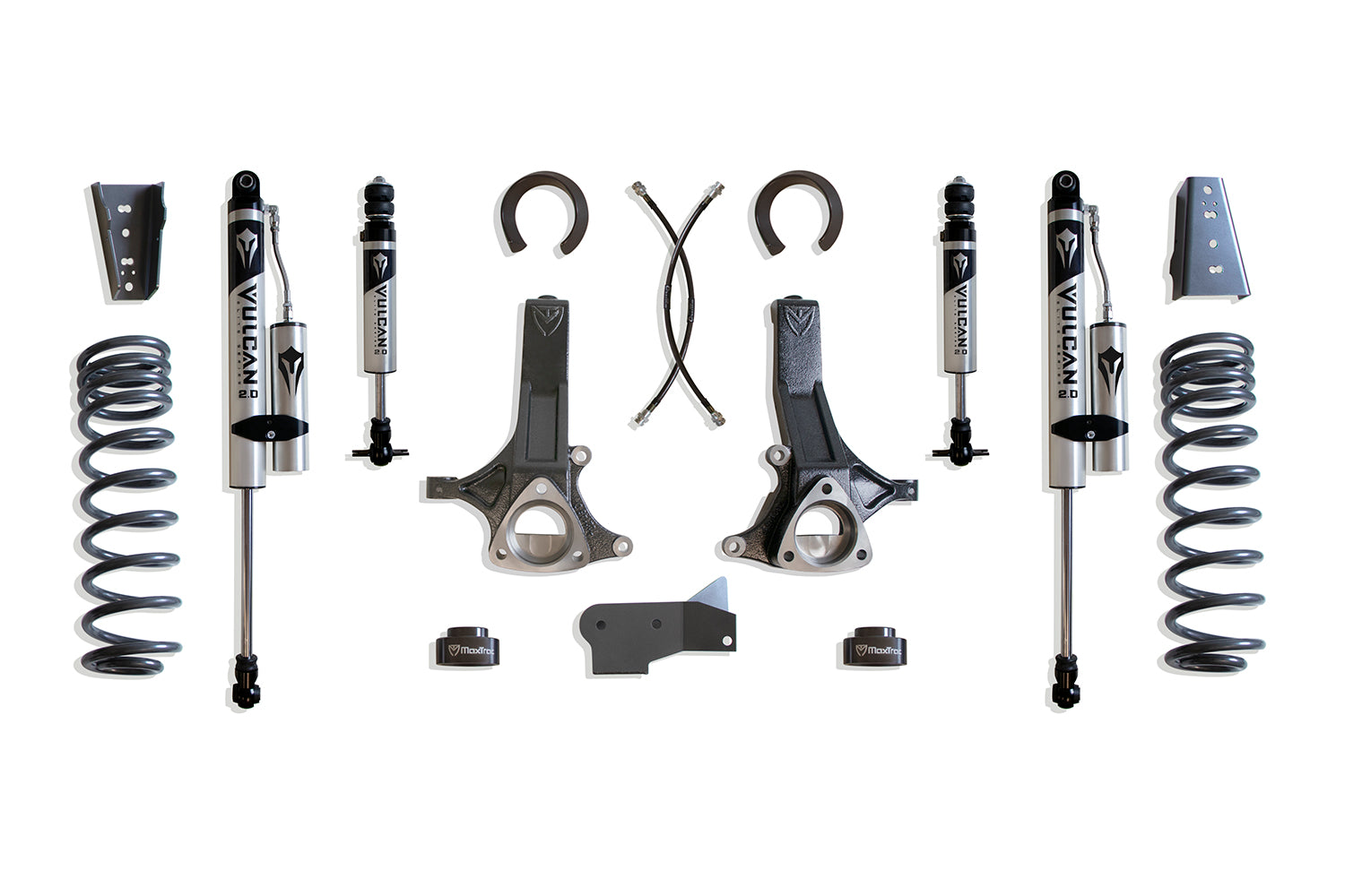 MaxTrac Suspension 2009-2018 Dodge Ram 1500 2019-2023 Ram 1500 Classic 2WD 6.5" Lift Kit Vulcan Series Shocks Front/Reservoir Shocks Rear V6 K882465VR