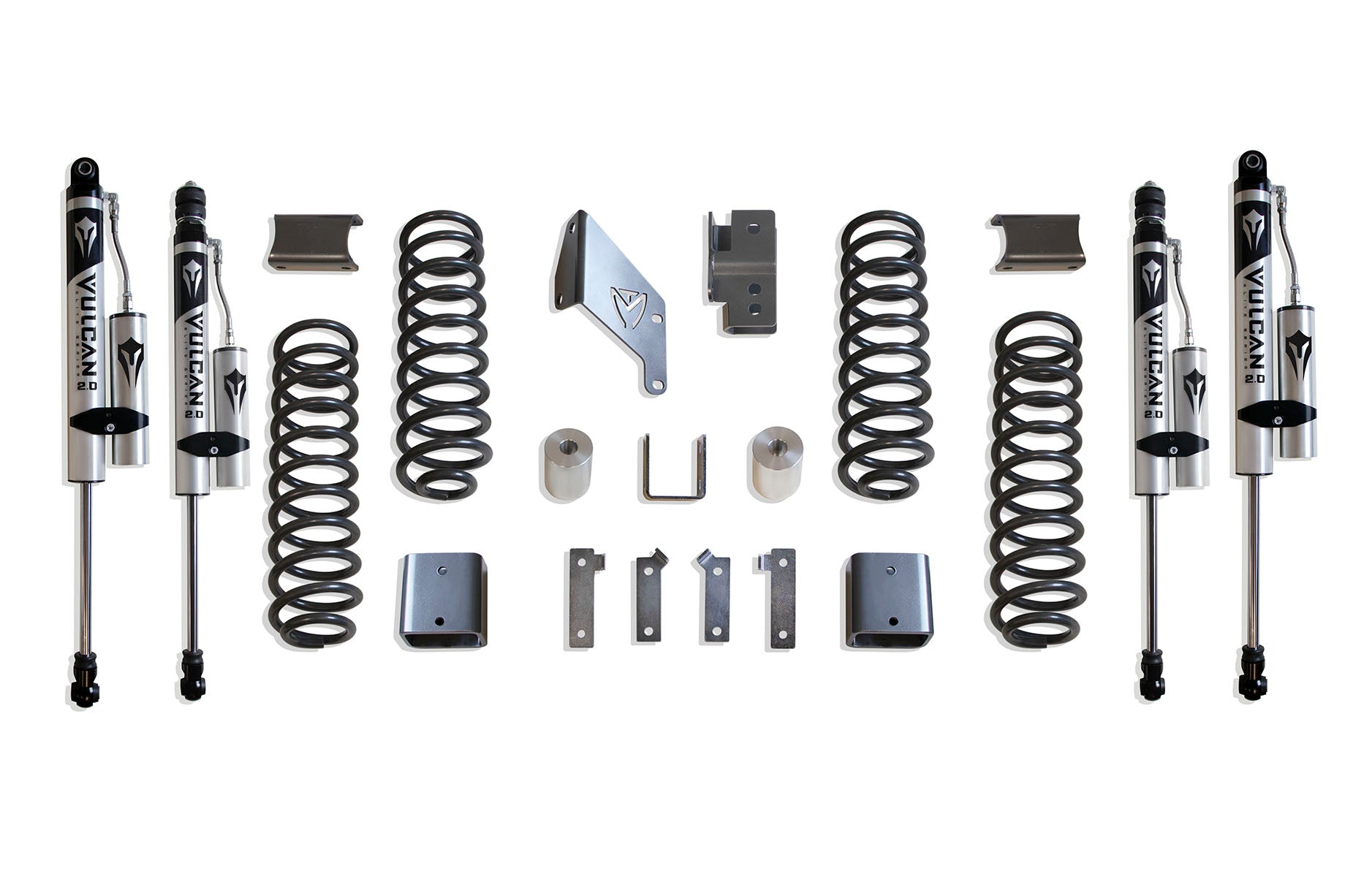 MaxTrac Suspension 2007-2018 Jeep Wrangler Jk 2WD 4WD 3" Lift Kit With Vulcan Series Reservoir Shocks K889730VR