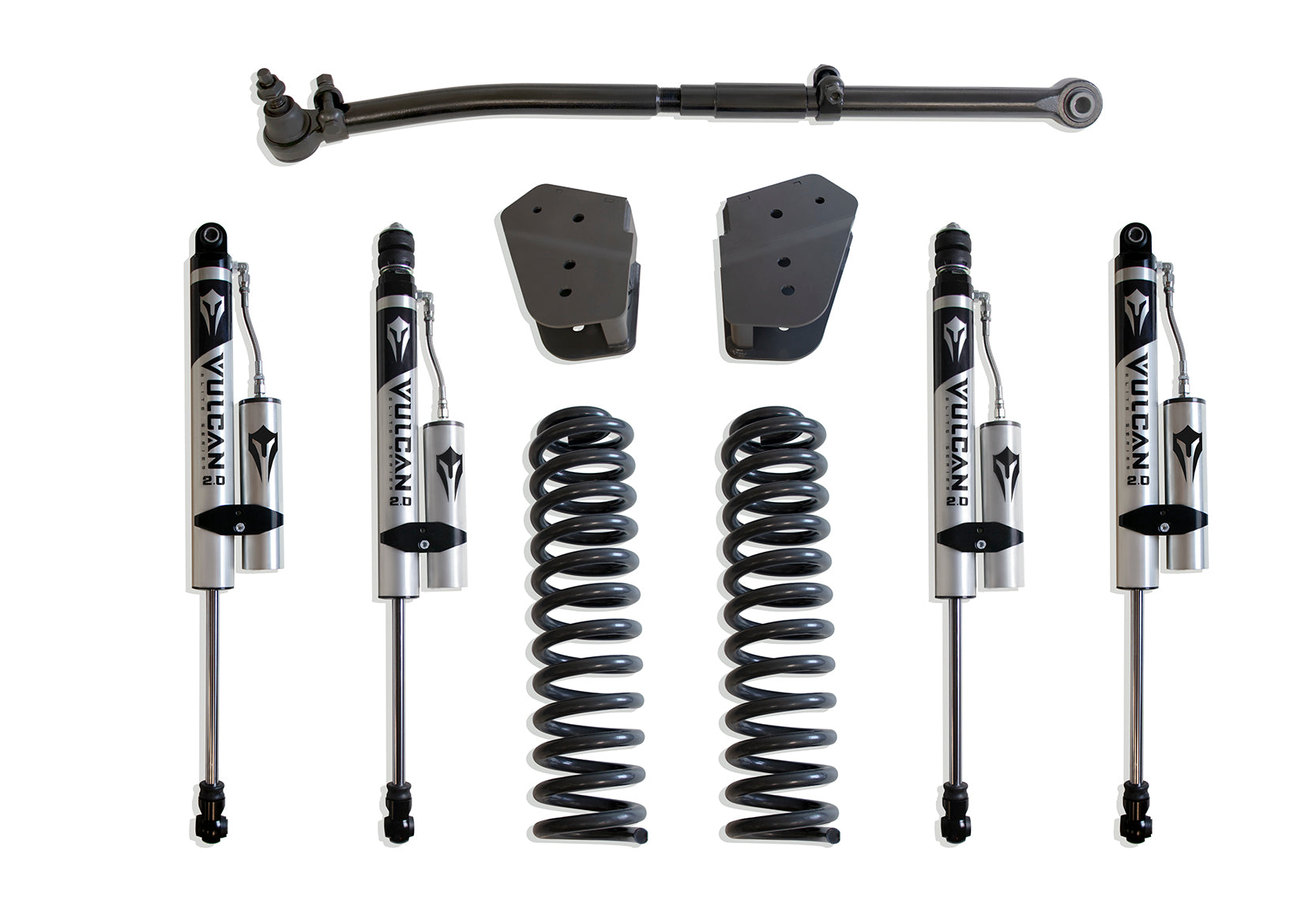 MaxTrac Suspension 2017-2022 Ford F-250 F-350 4WD 2.5" Lift Kit Vulcan Reservoir Shocks K943325VR