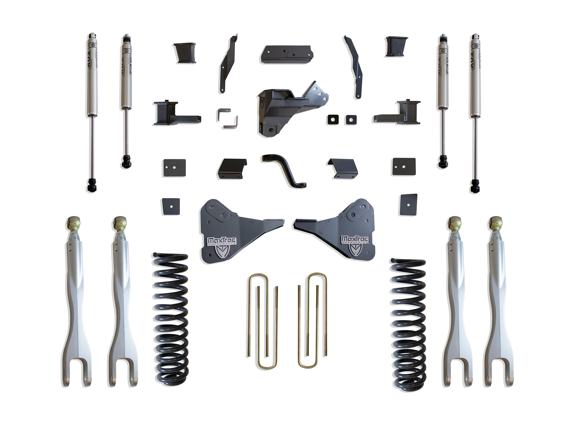 MaxTrac Suspension 2023-2023 Ford F-250 F-350 4WD 4" Lift Kit With 4-Links Fox Shocks K944341FL