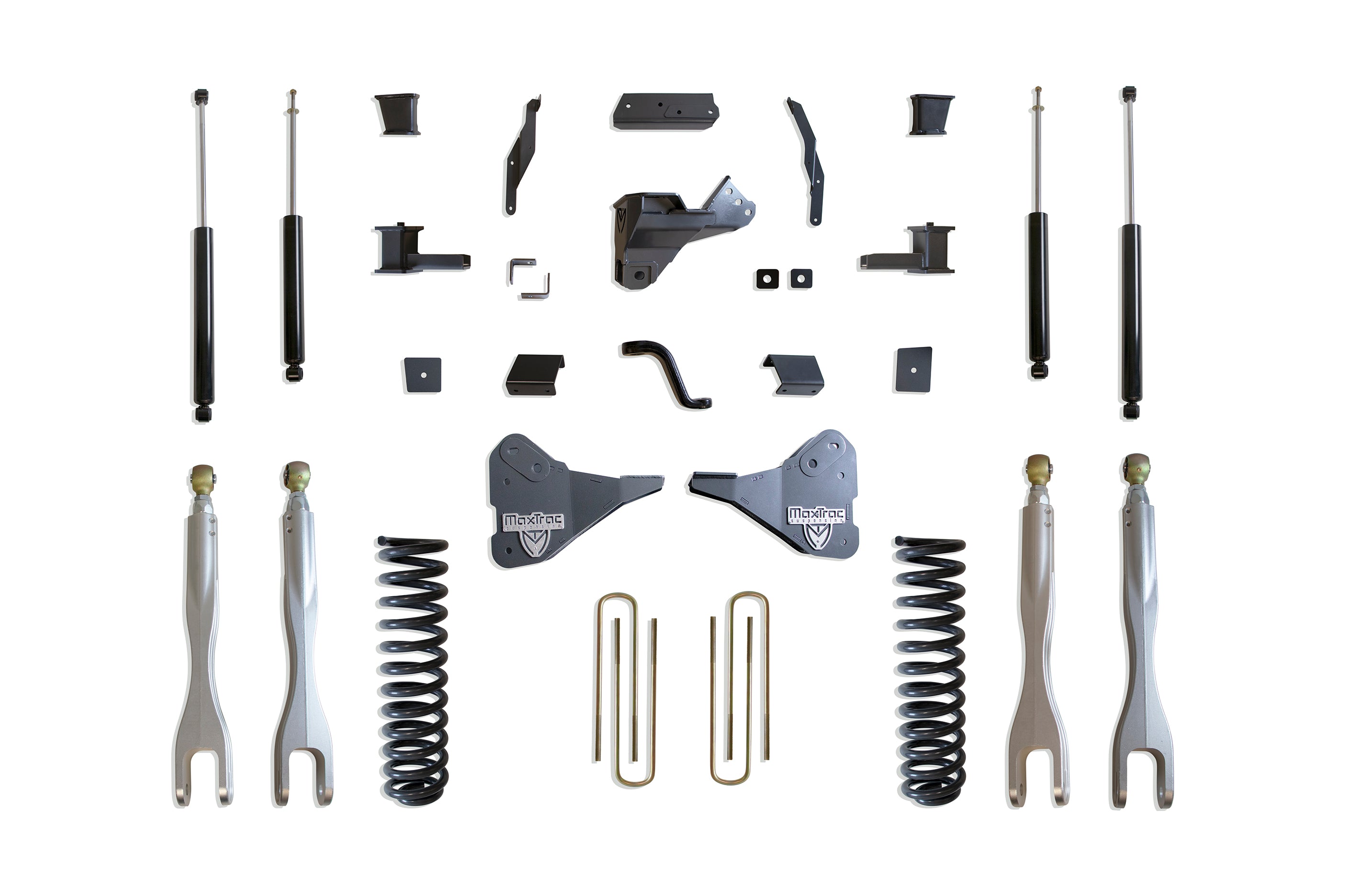 MaxTrac Suspension 2023 Ford F-250 F-350 4WD 4" Lift Kit With 4-Links Max Trac Shocks K944341L