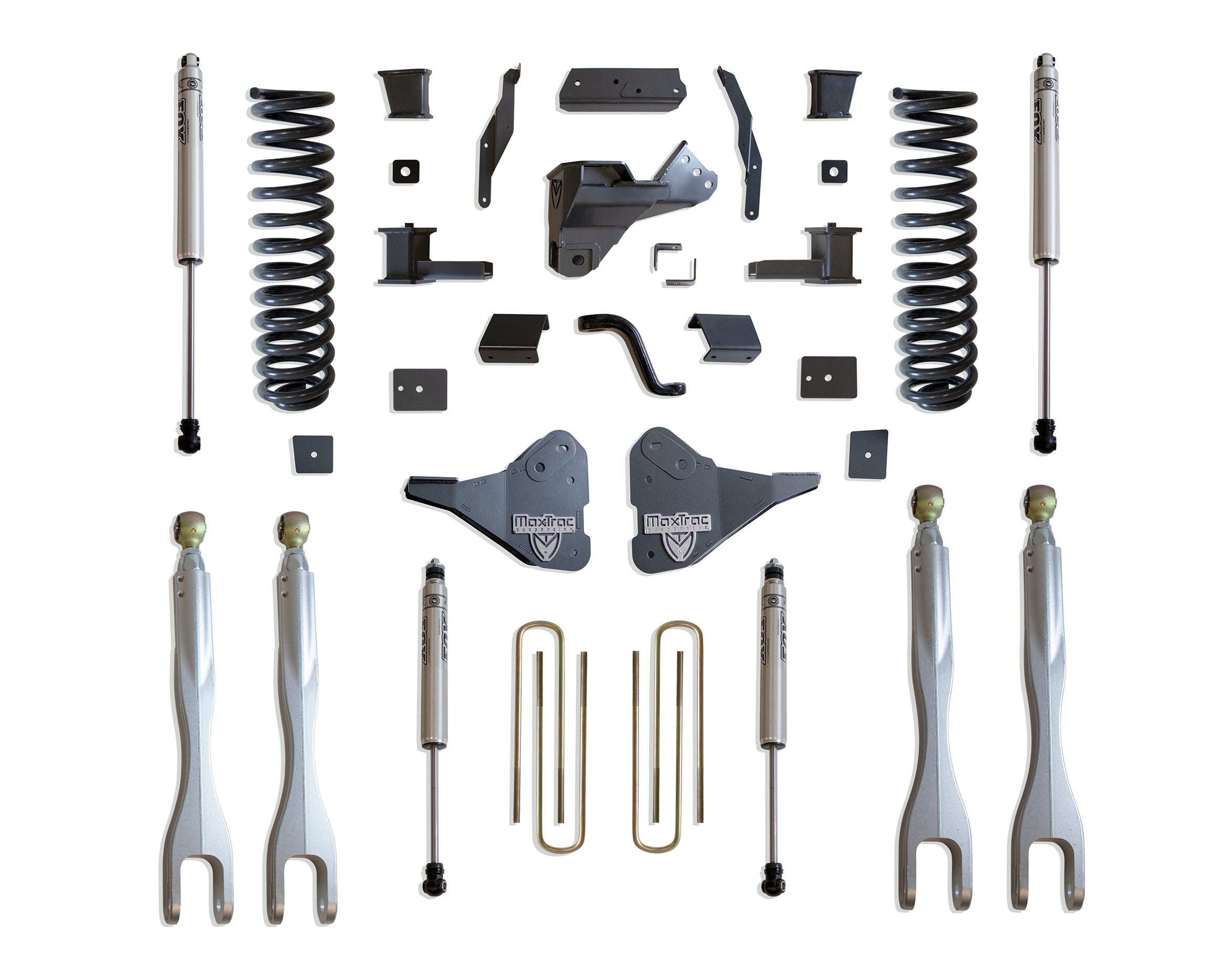 MaxTrac Suspension 2023-2023 Ford F-250 F-350 4WD 6" Lift Kit With 4-Links Fox Shocks K944362FL