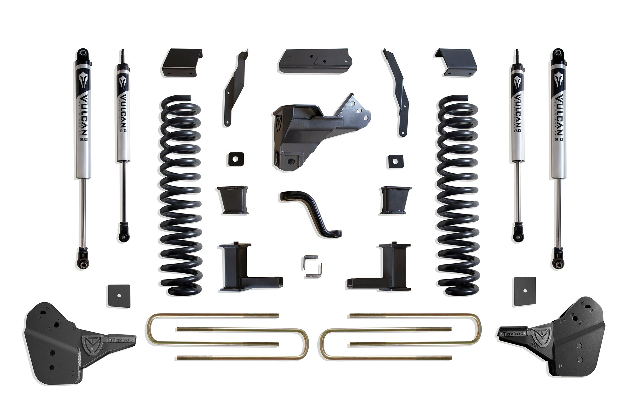 MaxTrac Suspension 2023-2023 Ford F-250 F-350 4WD 8" Lift Kit Vulcan Series Shocks K944385V