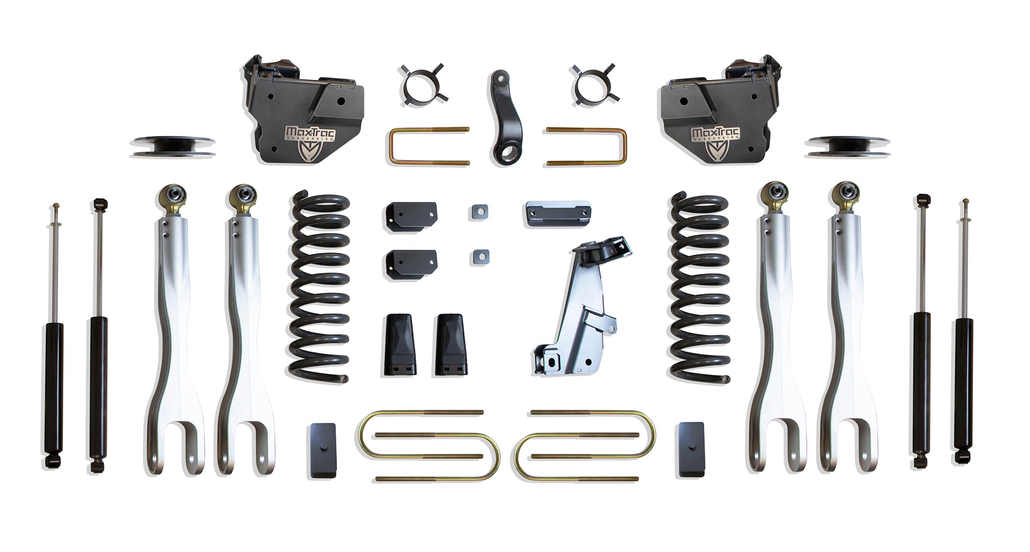 MaxTrac Suspension 2013-2018 Dodge Ram 3500 4WD 4" Lift Kit With 4-Links Max Trac Shocks K947341LA