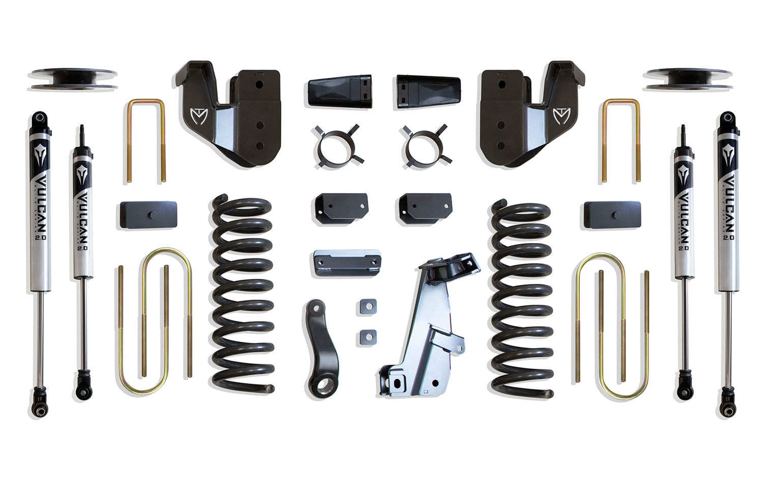 MaxTrac Suspension 2013-2018 Dodge Ram 3500 4WD 4" Lift Kit Vulcan Shocks K947341VA