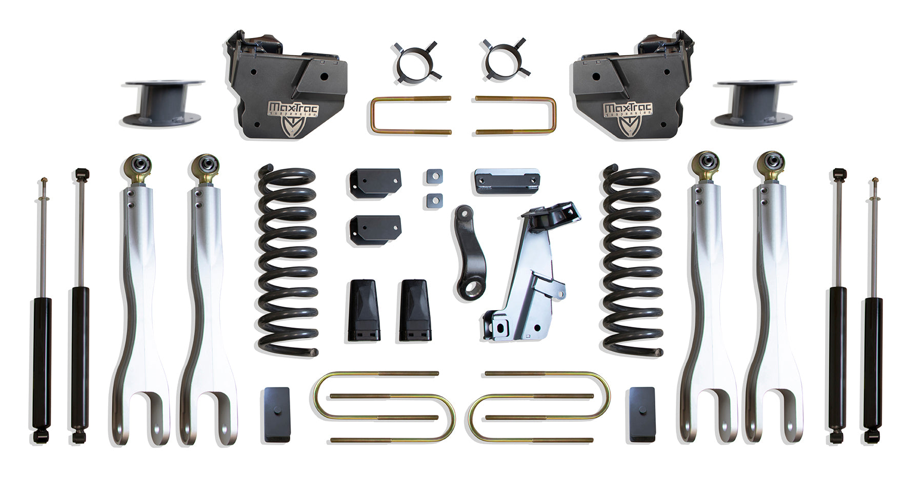 MaxTrac Suspension 2013-2018 Dodge Ram 3500 4WD 6" Lift Kit With 4-Links Max Trac Shocks K947363LA