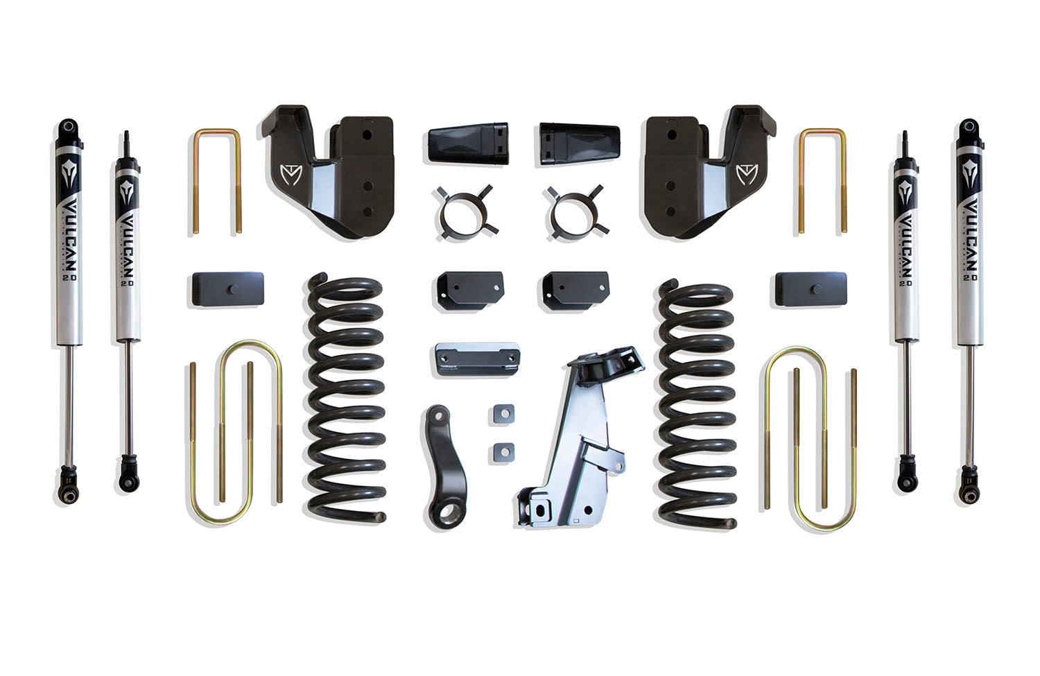 MaxTrac Suspension 2013-2018 Dodge Ram 3500 4WD 6" Lift Kit Vulcan Shocks K947363V