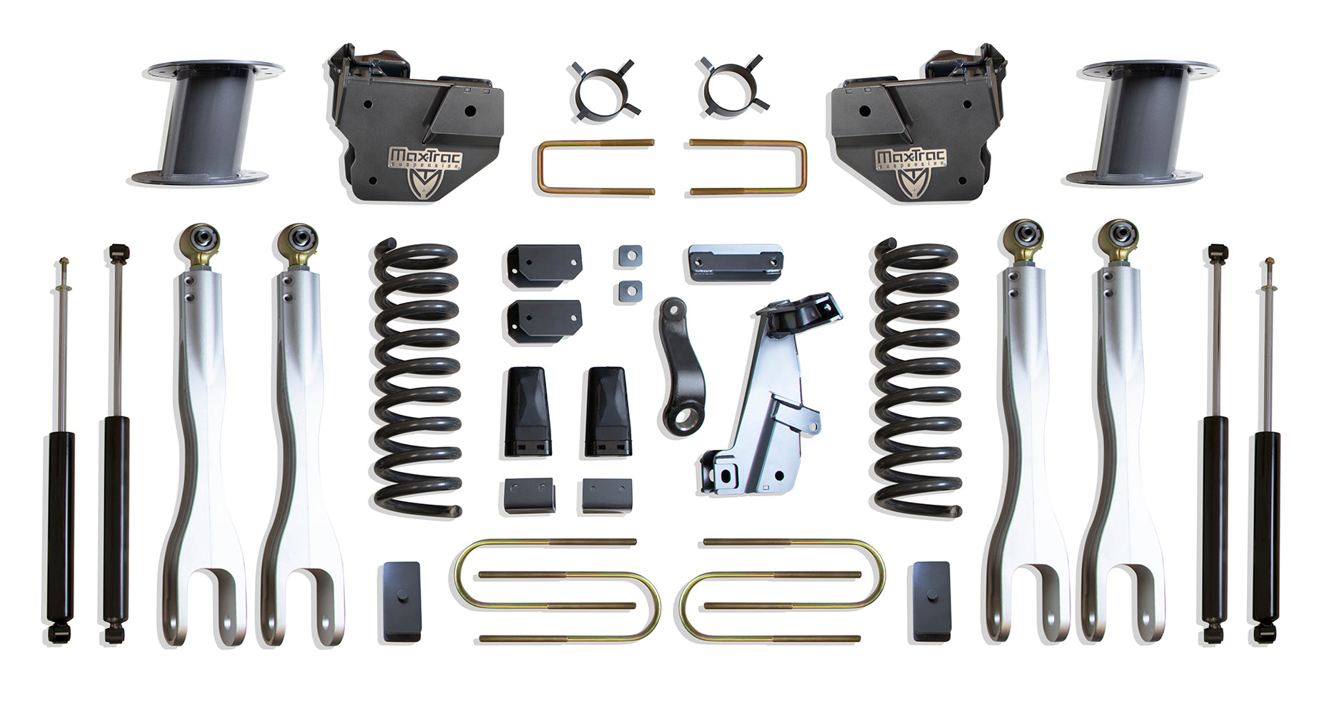 MaxTrac Suspension 2013-2018 Dodge Ram 3500 4WD 8" Lift Kit With 4-Links Max Trac Shocks K947385LA