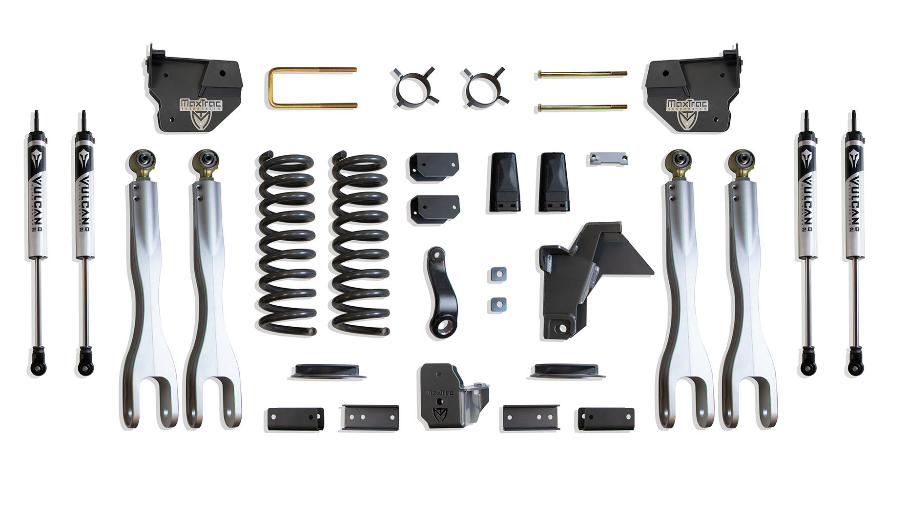 MaxTrac Suspension 2019-2023 Dodge Ram 2500 4WD 4" Lift Kit With 4-Links Vulcan Shocks K947441VLA