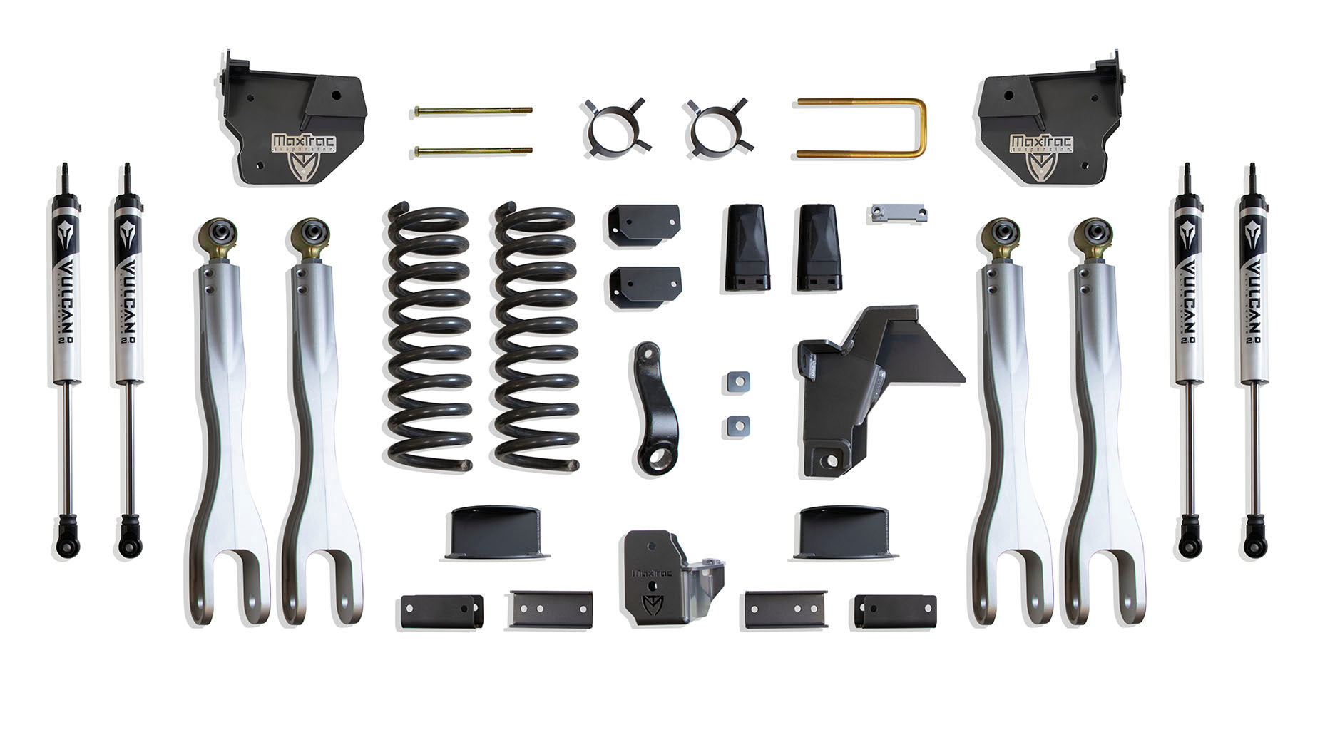 MaxTrac Suspension 2019-2023 Dodge Ram 2500 4WD 6" Lift Kit With 4-Links Vulcan Shocks K947463VLA