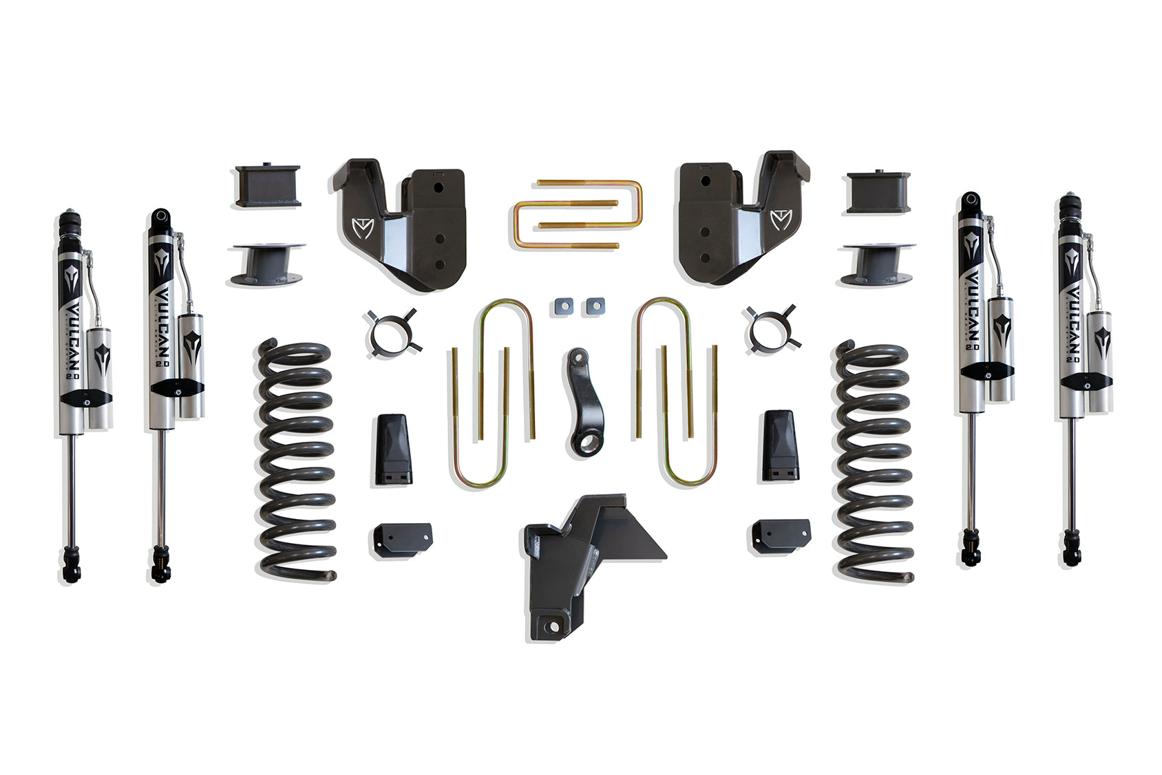 MaxTrac Suspension 2019-2023 Dodge Ram 3500 4WD 6" Lift Kit Vulcan Reservoir Shocks K947563VRA